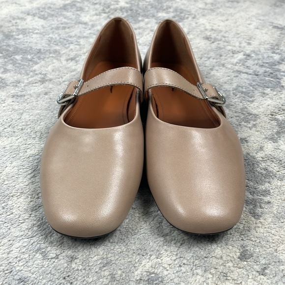 NIB Vagabond Jolin Ballet Mary Jane Flats Patent Taupe Sz 39 - Picture 7 of 16